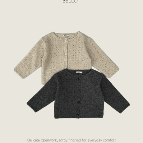 bellot/13. bird cardigan XS-2XL