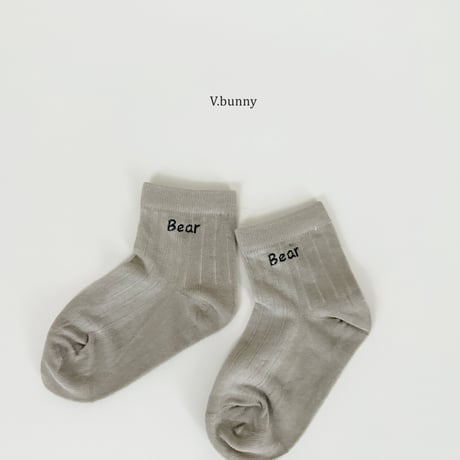 vbunny/14. bear socks set S(130-150)-L(180-210)