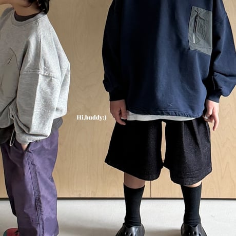hibuddy/22. zipper man-to-man S-XL