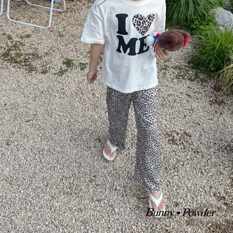 bunnypowder/254. leopard heart T-shirt ADULT