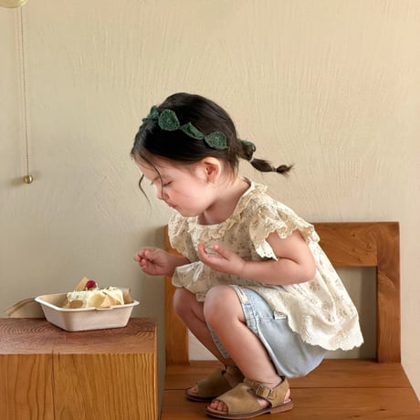 aiai/11. vintage flower lace blouse S(6M-2Y)-XL(4-5Y)