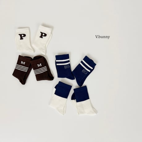 vbunny/15. 6 socks socks set M(130-150)-XL(180-210)