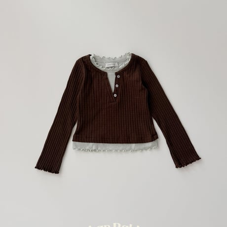urbanrabbit/42. Layered Henley Tee XS-XL