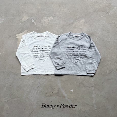 bunnypowder/77. warm heart T-shirt 2XL-4XL