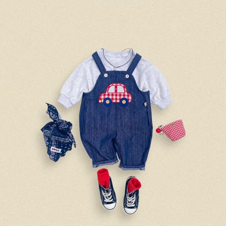 oottbebe/26. boong boong denim overalls XS(0-1Y)-XL(4-5Y)
