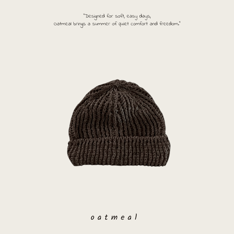 oatmeal/2. linen beanie FREE