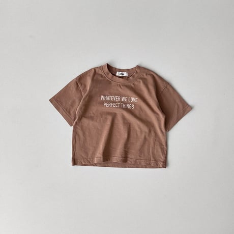onu/2. lettering half t T-shirt BABY(12M)-XL(6-7Y)