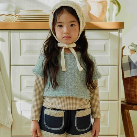 urbanrabbit/17. Shearling Denim Shorts JS-JM