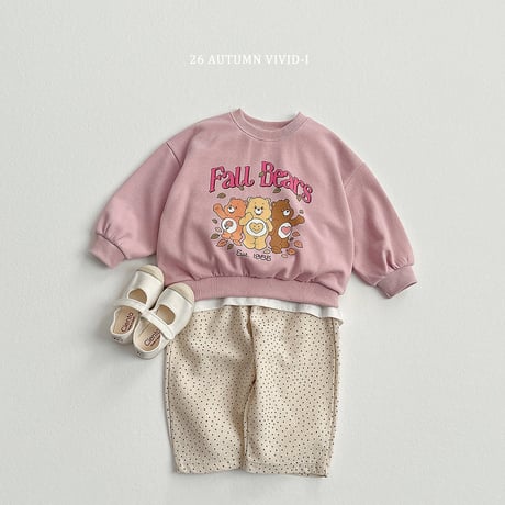 vividi/101. bear man-to-man XS-XL