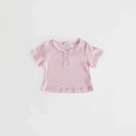 urbanrabbit/26. Eyelet Henley T-shirt XS-XL