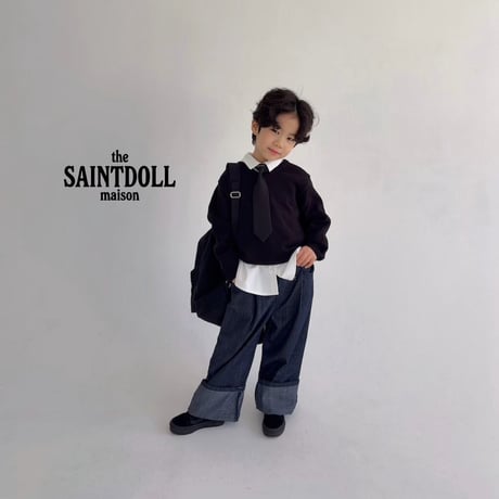 saintdoll/72. rollup indie pants XL-JM