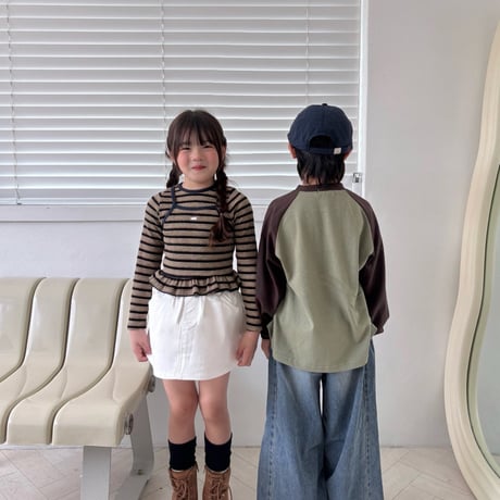 matilda/111. two color raglan T-shirt 15-19