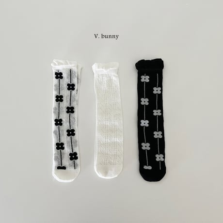 vbunny/25. flower socks set FREE(32CM)