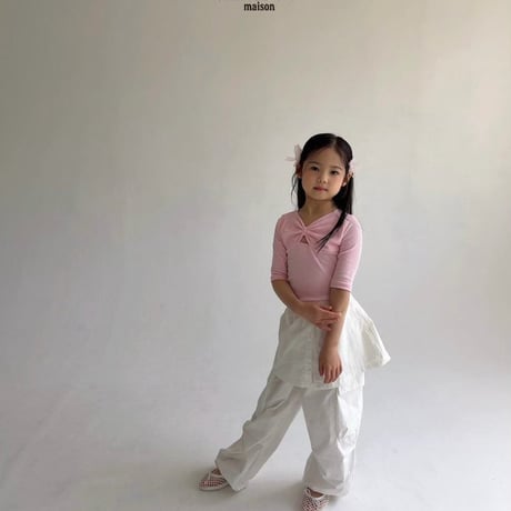 saintdoll/66. ribbon 5bu T-shirt S-XL
