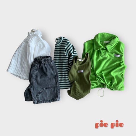 pie/6. sweet terry vest XS-XL