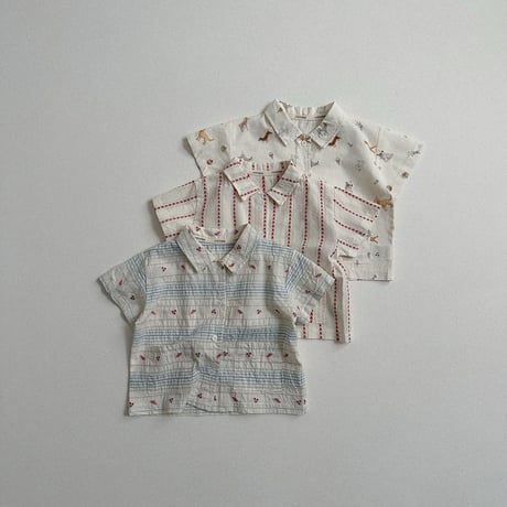 minirobe/26.  multi Short-sleeve Shirt  S-XL