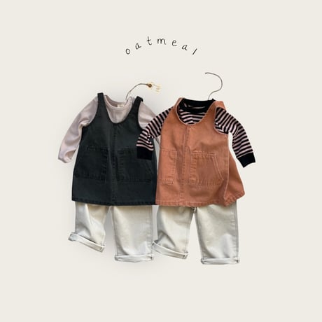 oatmeal/7. kids pocket pants XS-XL