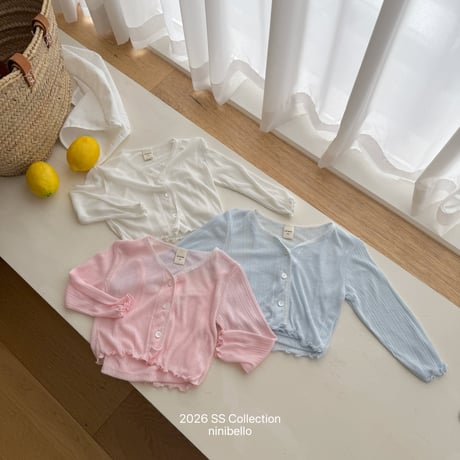 ninibello/37. sha Bet sleeveless set cardigan XS-XL