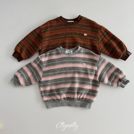 ellymolly/70. robe knit man-to-man 3-11