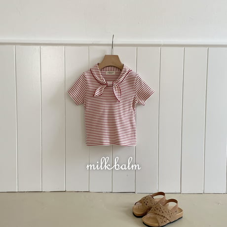 milkbalm/30. 26 sailer half t T-shirt XS-XL