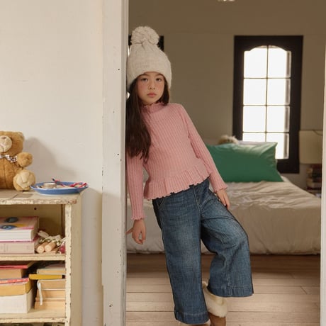 melikey/9. cable fril T knit XS-XL