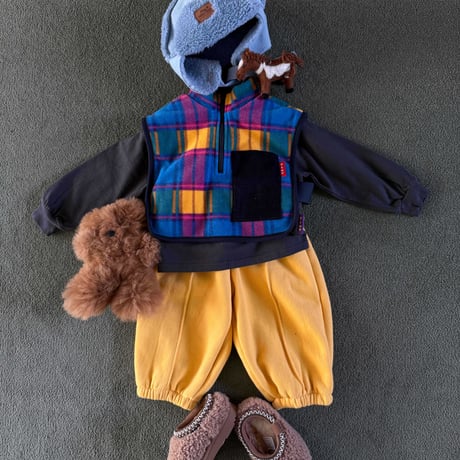 tinyhiker/14. Posh check vest S-XL