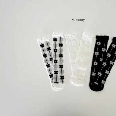 vbunny/25. flower socks set FREE(32CM)