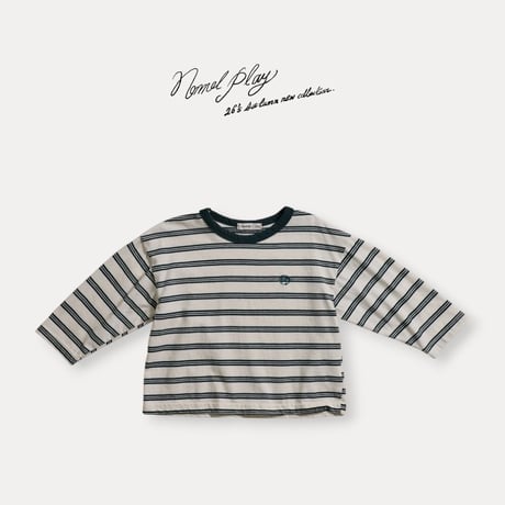 normalplay/34. day stripe T-shirt 12M-L