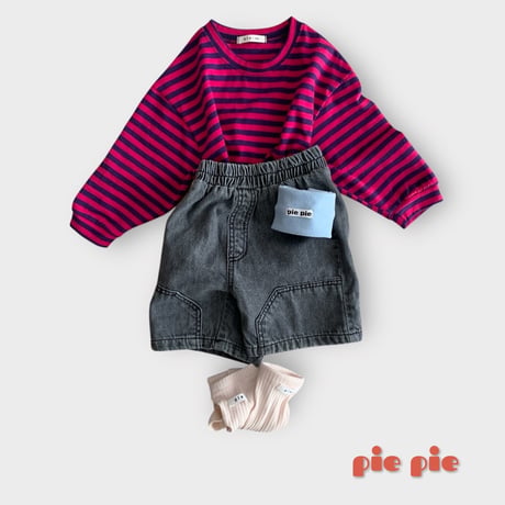 pie/24. pocket denim half pants XS-XL