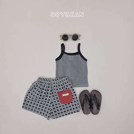 soybean/28. plan ) stripe sleeveless JS-JM