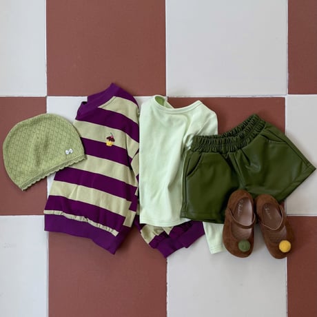 ueo/28. Matcha ledder pants S-XL