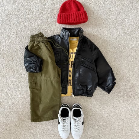 fromi/78. High Neck Leather Jacket? JS-JL