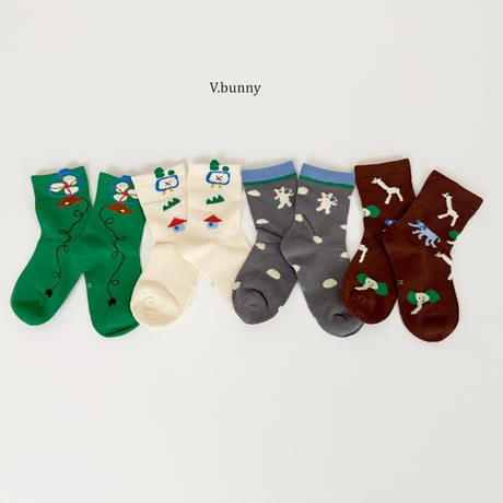 vbunny/80. socks set M(130-150)-XL(180-210)