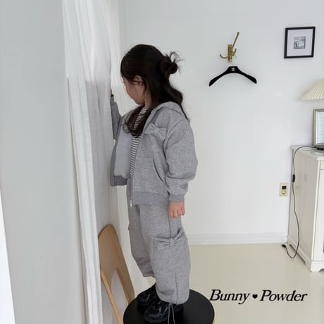 bunnypowder/114. ribbon pocket hood zipup 2XL-4XL