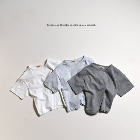 normalplay/79. good morning single half t ( season plan ) T-shirt 12M-XL