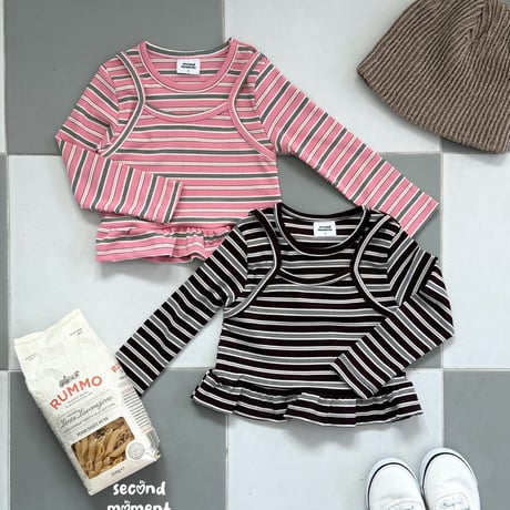 secondmoment/58. spring candy fril T-shirt S-XL