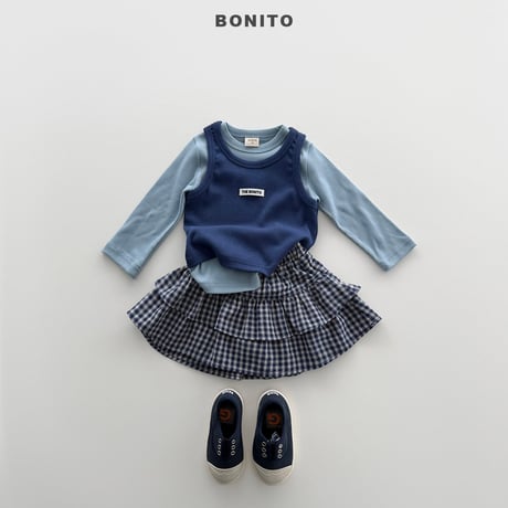 bonito/118. check kangkang skirt 12M-XL