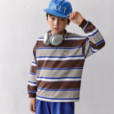 nicetomeetyou/40. border multi T-shirt JS-JL