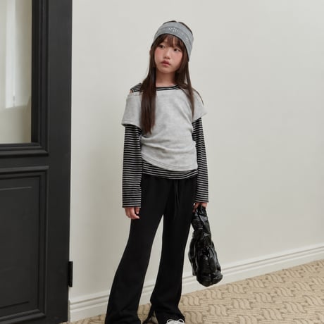 sm2/8. shorder open rayerd T-shirt 9-17