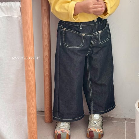 poisson/25. heart embroidery denim JS-JM