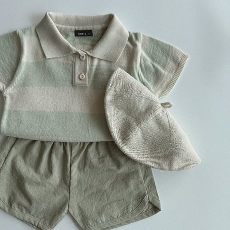 aosta/22. Knit Collar T S(1-2Y)-L(3-5Y)