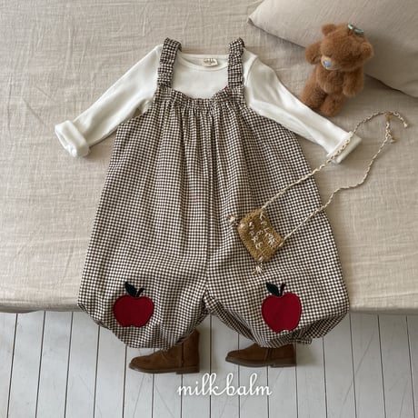 milkbalm/25. apple overalls XS-XL