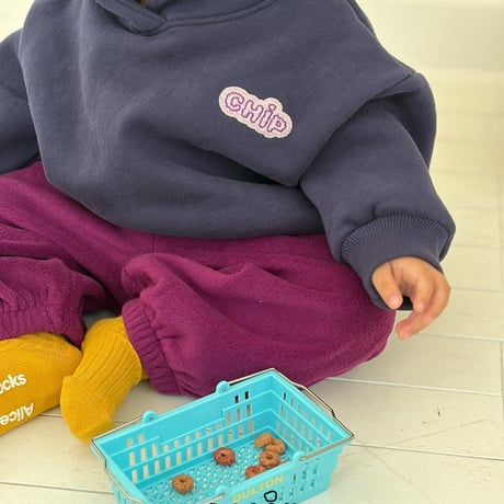 chip/9. embroidery hood man-to-man 1(12-18M)-5(6Y)