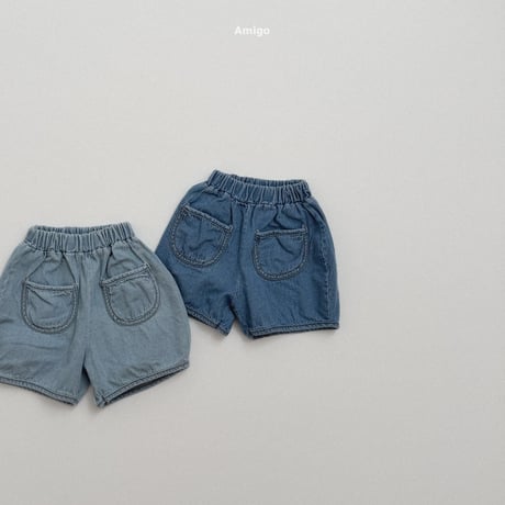 amigo/17. round denim pants XS-XL