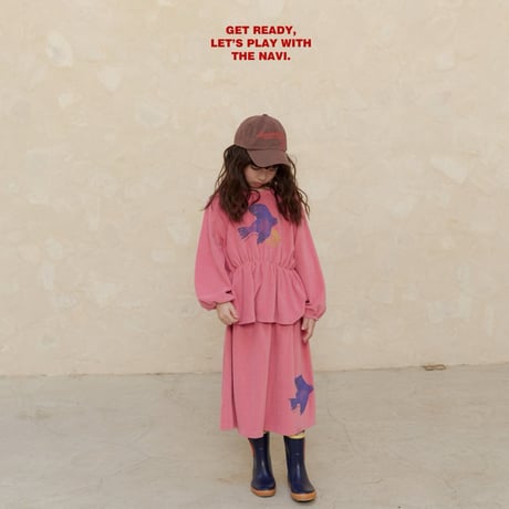 navi/53. peach blouse S-XL