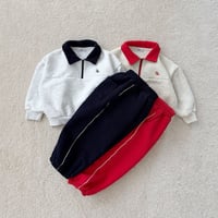 fromi/54. Preppy Half-Zip Set JS-JM