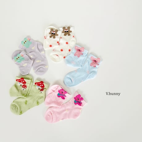 vbunny/85. house socks set M(130-150)-XL(180-210)