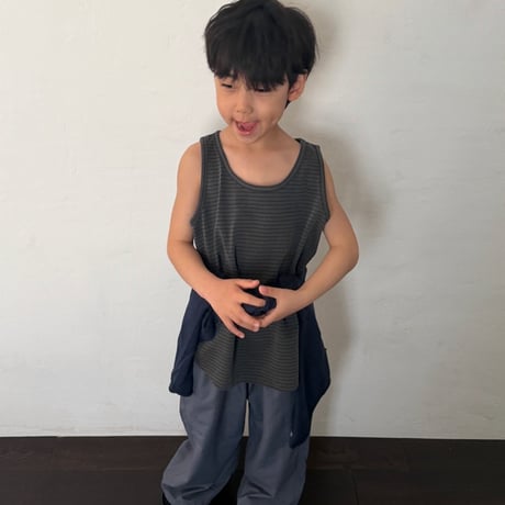 hibuddy/10. pig stripe sleeveless JS-JL