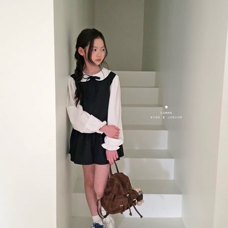 comma/74. round collar blouse 140-150