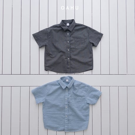oahu/22. sheer check shirt JS-JXL